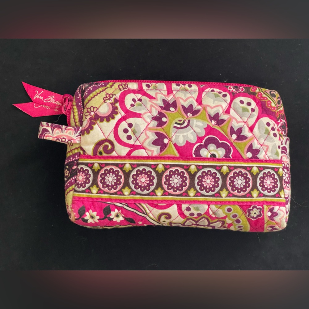 Vera Bradley Quilted Hobo Bag vintage Very Berry Quilted makeup cosmetic pink